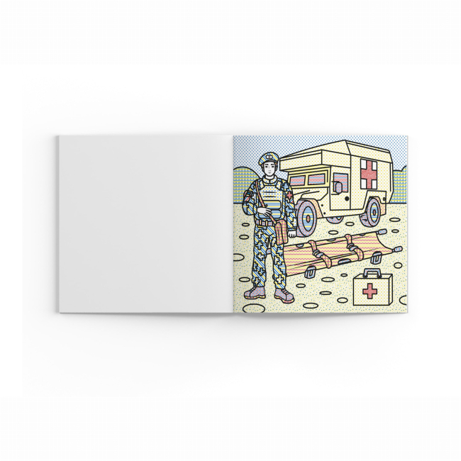 Товари для малювання - Водна розмальовка Crystal Book Героїчні медики (9786175474136)#2