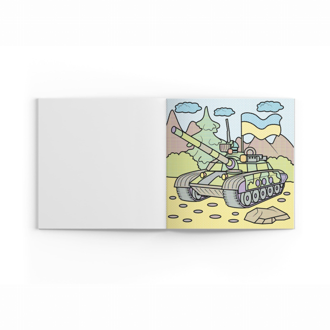 Товари для малювання - Водна розмальовка Crystal Book Військова техніка (9786175473870)#2