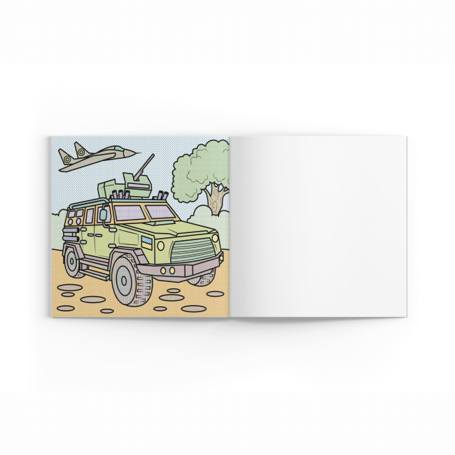 Товари для малювання - Водна розмальовка Crystal Book Військова техніка (9786175473870)#4