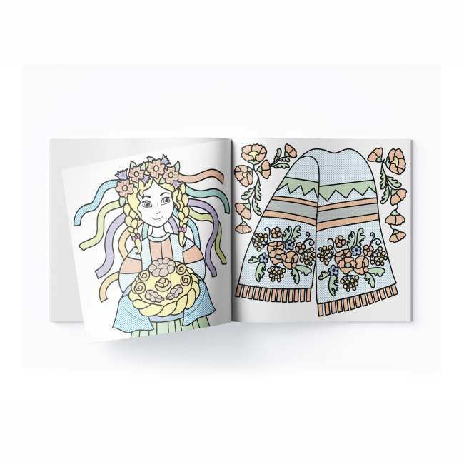 Товари для малювання - Водна розмальовка Crystal Book Моя люба Україна (9786175473917)#3