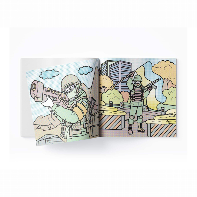 Товары для рисования - Водная раскраска Crystal Book Несокрушимые украинцы (9786175473948)#3