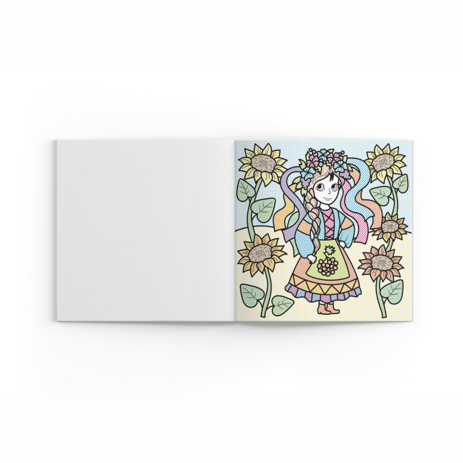 Товари для малювання - Водна розмальовка Crystal Book Я україночка (9786175473894)#2