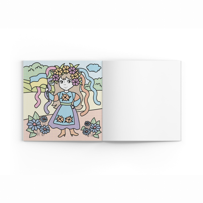 Товари для малювання - Водна розмальовка Crystal Book Я україночка (9786175473894)#4