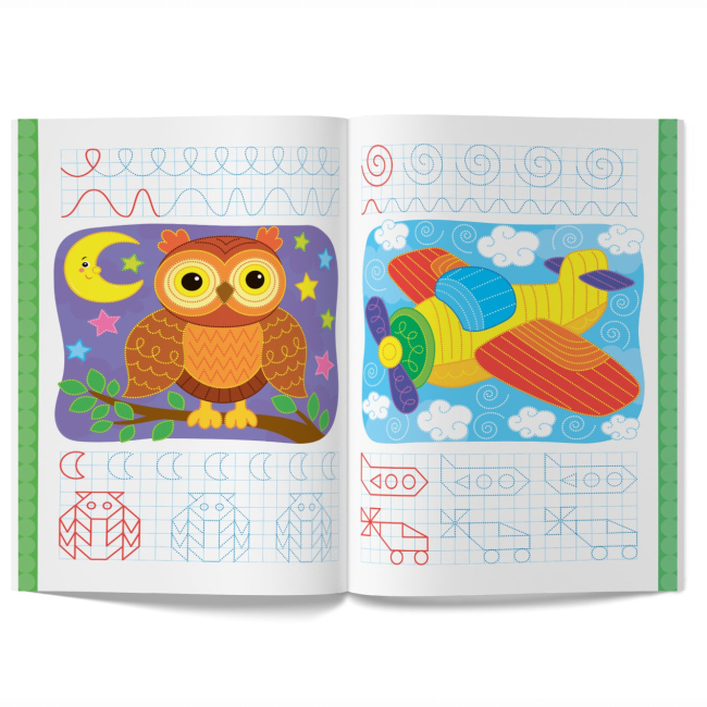 Учебная литература - Книжка «Перші багаторазові прописи. Пальчиковий тренажер. Навчаємося писати правильно» (9786175472729)#5