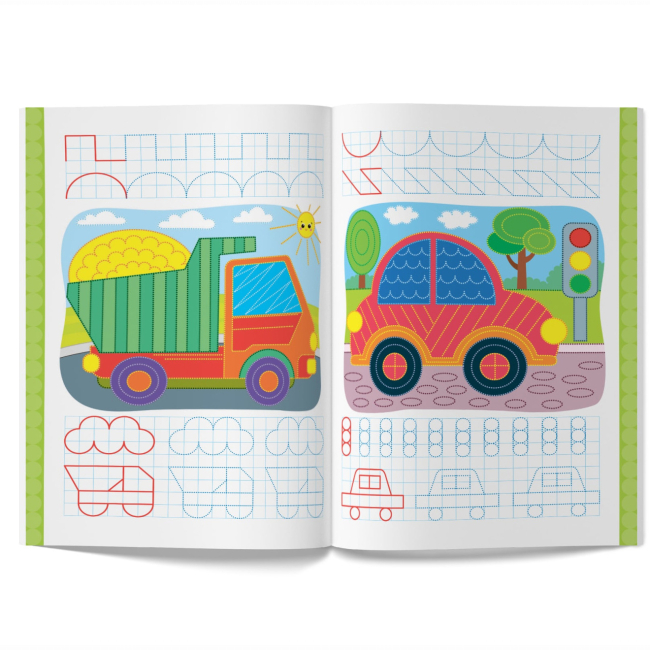 Навчальна література - Книжка «Перші багаторазові прописи. Улюблені машинки. Навчаємося писати правильно» (9786175475171)#2