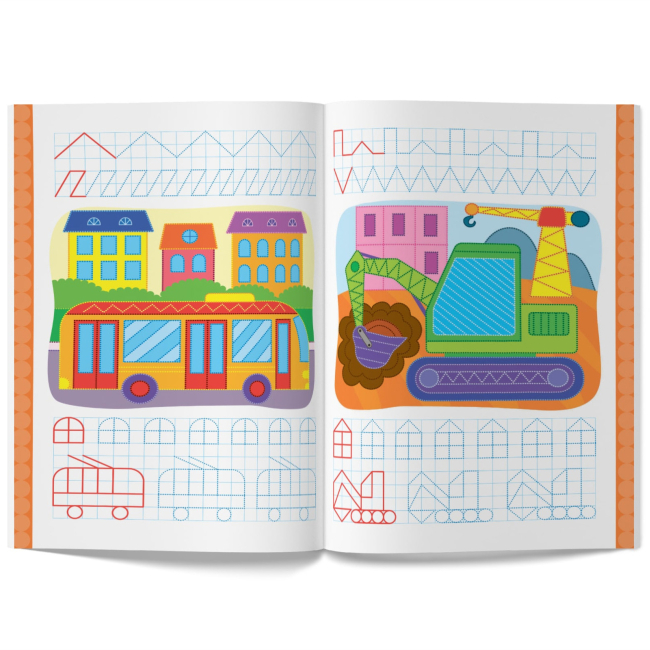 Навчальна література - Книжка «Перші багаторазові прописи. Улюблені машинки. Навчаємося писати правильно» (9786175475171)#3