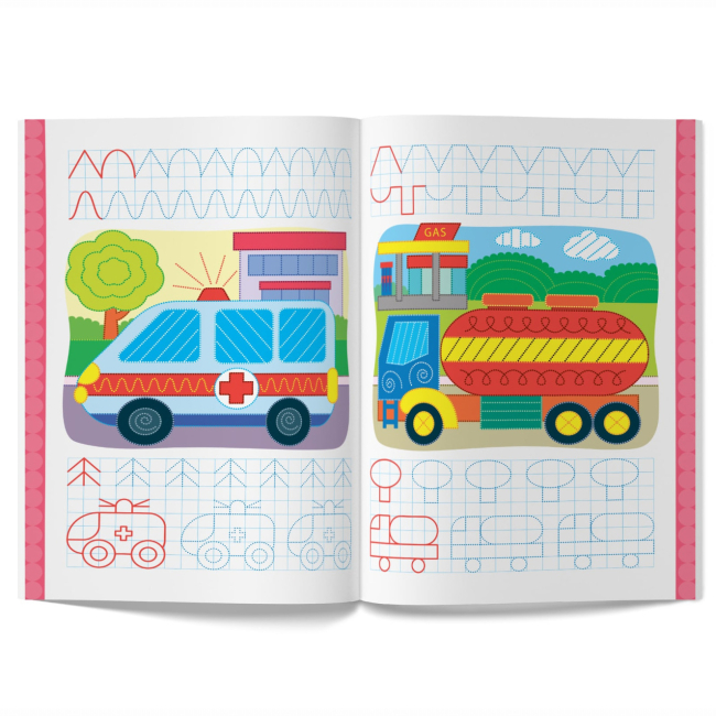 Навчальна література - Книжка «Перші багаторазові прописи. Улюблені машинки. Навчаємося писати правильно» (9786175475171)#5