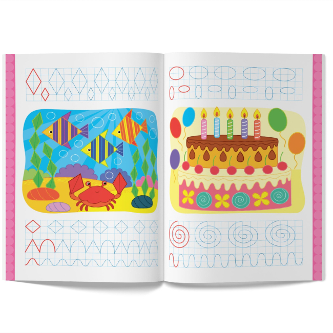 Навчальна література - Книжка «Перші багаторазові прописи. Фігури та лінії. Навчаємося писати правильно» (9786175472682)#4