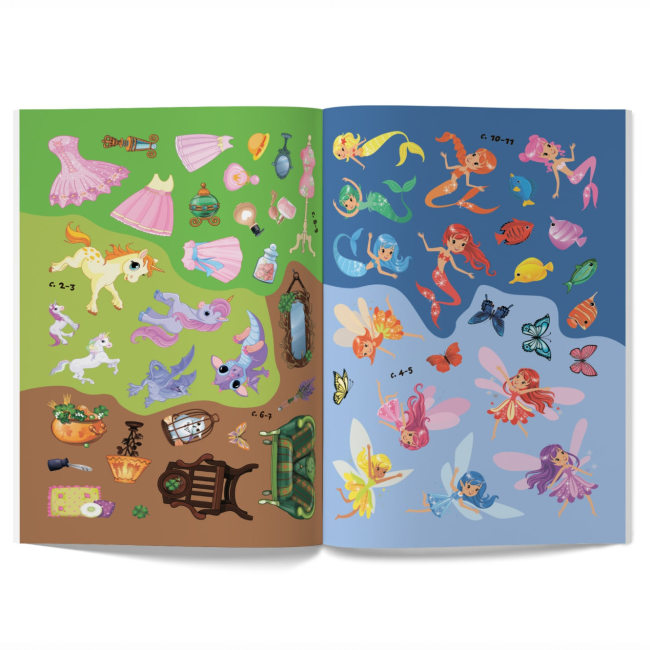Розмальовки та актівітібуки (2-6 років) - Книжка «Перші розвивальні наліпки. Феї та ельфи. 53 наліпки» (9789669875150)#5