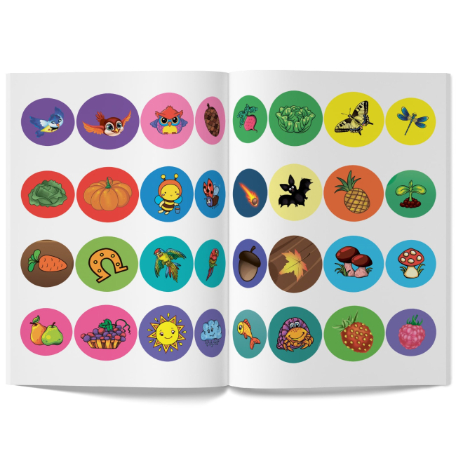 Розмальовки та актівітібуки (2-6 років) - Книжка «Перші розмальовки з кольоровим контуром для малюків. Дитинчата тварин. 32 великі наліпки» (9786175472385)#6