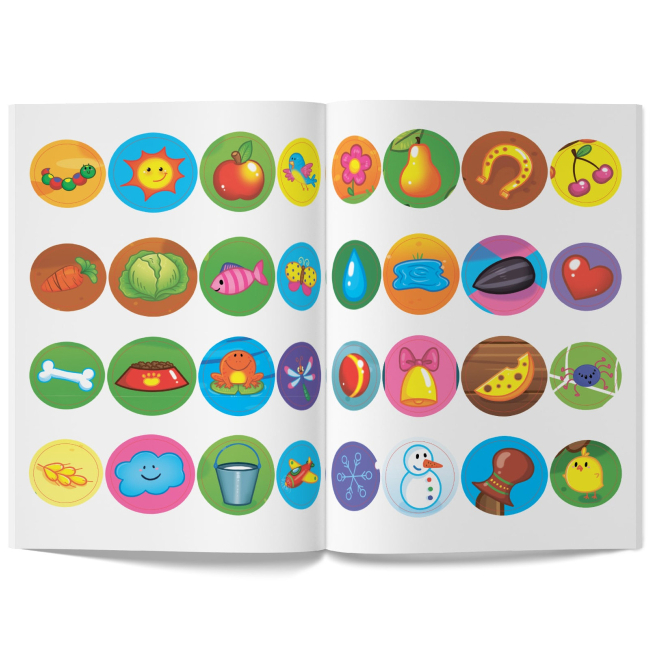 Розмальовки та актівітібуки (2-6 років) - Книжка «Перші розмальовки з кольоровим контуром для малюків. Свійські тварини. 32 великі наліпки» (9789669873262)#6