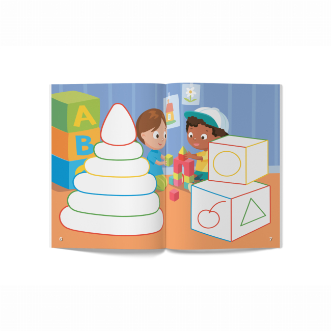 Товары для рисования - Раскраска с цветным контуром и наклейками Crystal Book Игрушки (9789669873705)#3