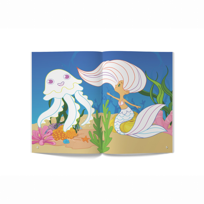 Товари для малювання - Розмальовка з кольоровим контуром і наліпками Crystal Book Принцеси (9789669873767)#2