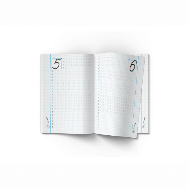 Учебная литература - Книжка «Прописи-тренажер. Математики. Навчаємося писати цифри» (9789669879929)#3