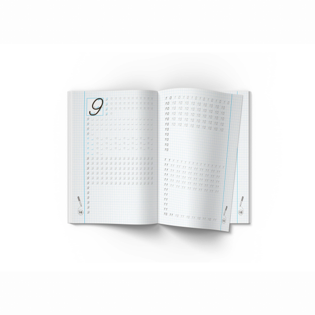 Учебная литература - Книжка «Прописи-тренажер. Математики. Навчаємося писати цифри» (9789669879929)#4