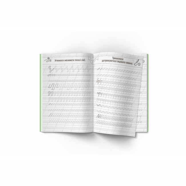 Навчальна література - Книжка «Прописи. Готуємо руку до письма. Каліграфічний тренажер» (9786177270798)#2