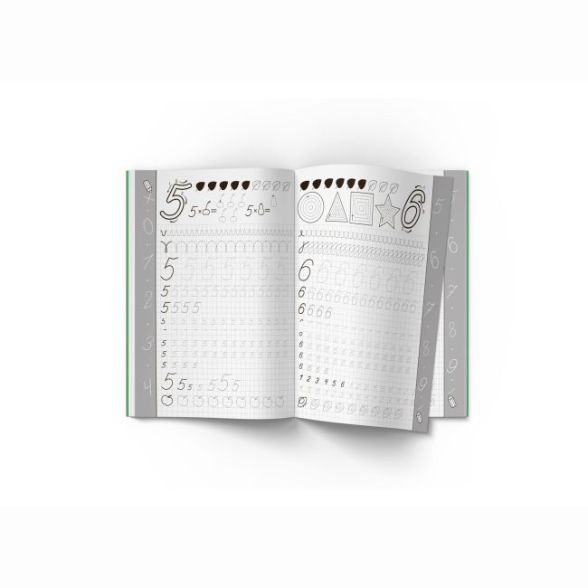 Учебная литература - Книжка «Прописи. Математика. Вчимося писати цифри» (9786177352418)#3