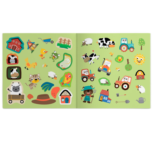 Раскраски и активитибуки (2-6 лет) - Книжка «Розмальовки аплікації завдання. Ферма та її мешканці. 40 наліпок» (9789669877741)#5