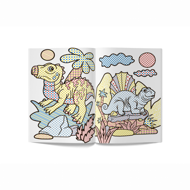 Товары для рисования - Водная раскраска Crystal Book Динозавры (9789669874283)#3