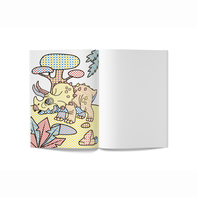 Товары для рисования - Водная раскраска Crystal Book Динозавры (9789669874283)#4