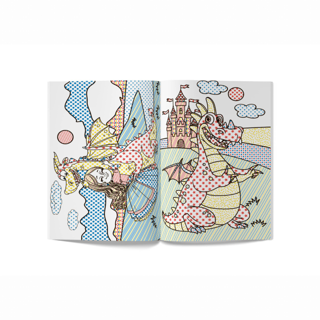 Товары для рисования - Водная раскраска Crystal Book Драконы (9789669875860)#3