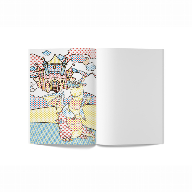 Товары для рисования - Водная раскраска Crystal Book Драконы (9789669875860)#4