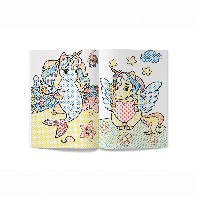 Товари для малювання - Водна розмальовка Crystal Book Єдинороги (9789669874023)#3