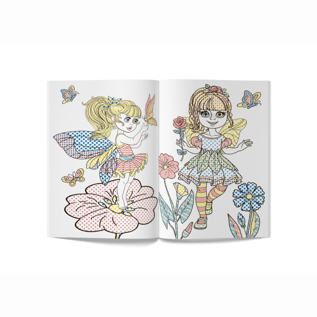 Товари для малювання - Водна розмальовка Crystal Book Квіткові феї (9789669874634)#3