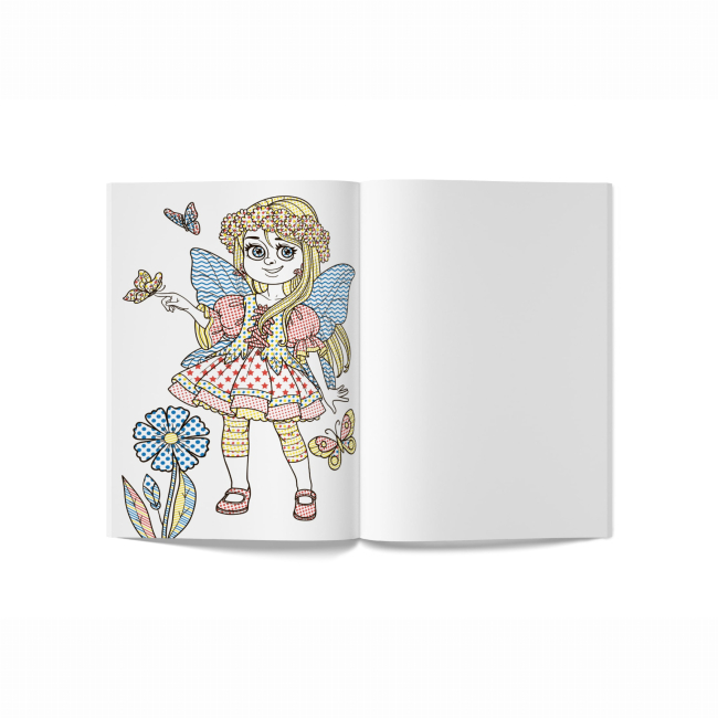 Товари для малювання - Водна розмальовка Crystal Book Квіткові феї (9789669874634)#4