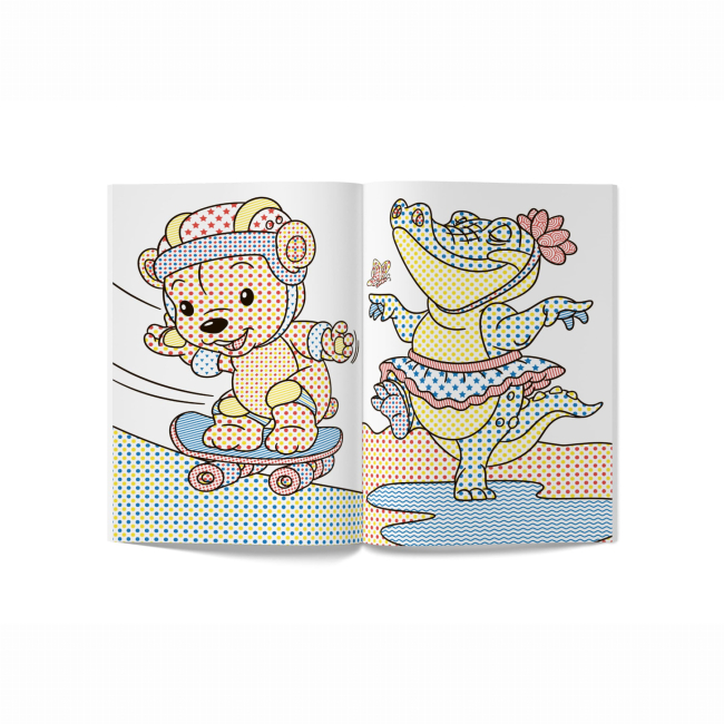 Товари для малювання - Водна розмальовка Crystal Book Кумедні тварини (9789669874658)#3