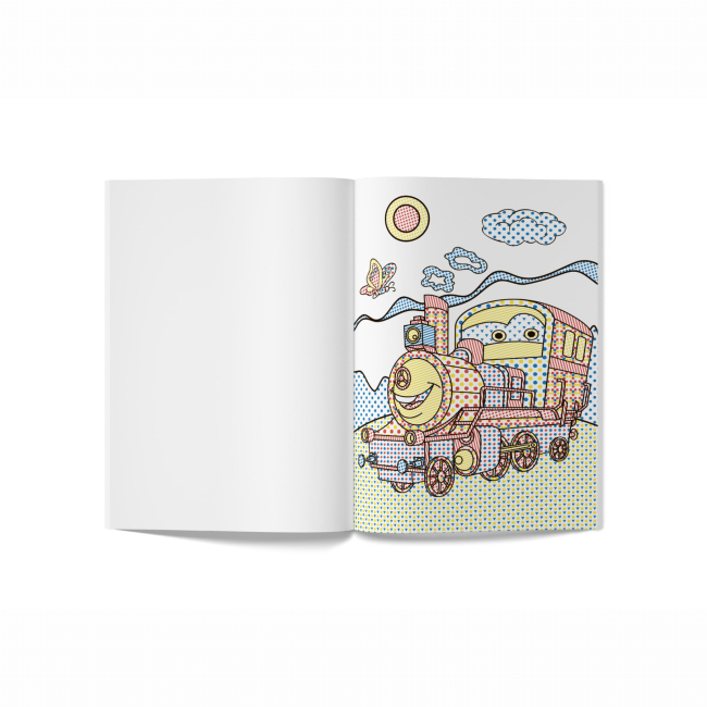 Товари для малювання - Водна розмальовка Crystal Book Потяги (9789669874870)#2