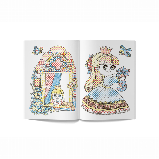 Товари для малювання - Водна розмальовка Crystal Book Принцеси (9789669874559)#3