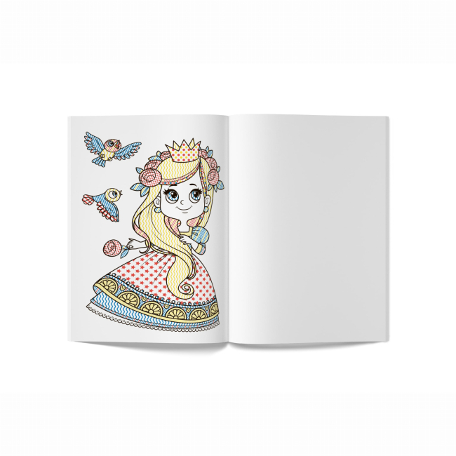 Товари для малювання - Водна розмальовка Crystal Book Принцеси (9789669874559)#4