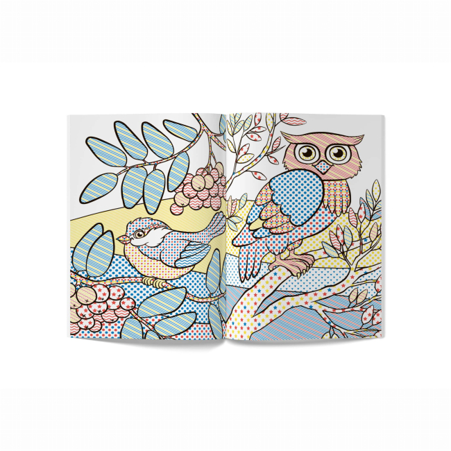 Товари для малювання - Водна розмальовка Crystal Book Птахи (9789669874573)#3