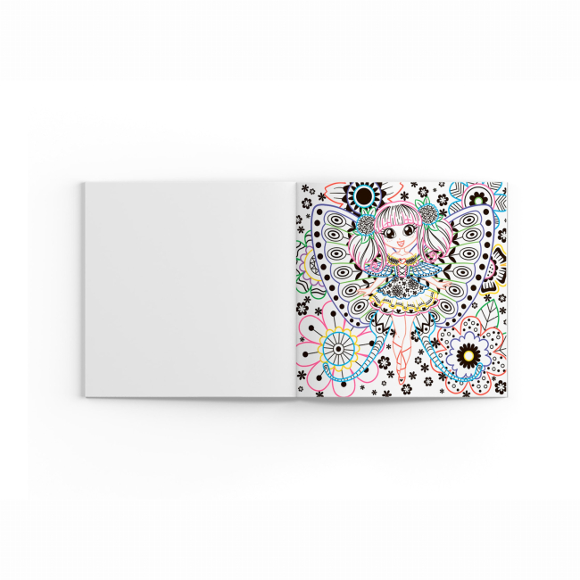 Товари для малювання - Розмальовка Crystal Book Квіткові феї (9786175470749)#2