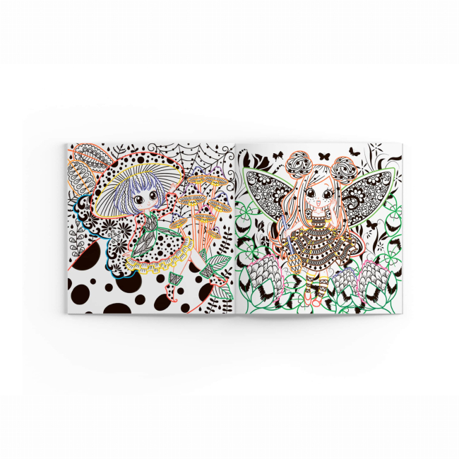 Товари для малювання - Розмальовка Crystal Book Квіткові феї (9786175470749)#3