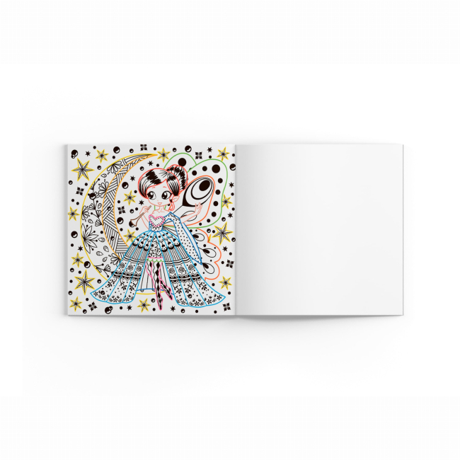 Товари для малювання - Розмальовка Crystal Book Квіткові феї (9786175470749)#4