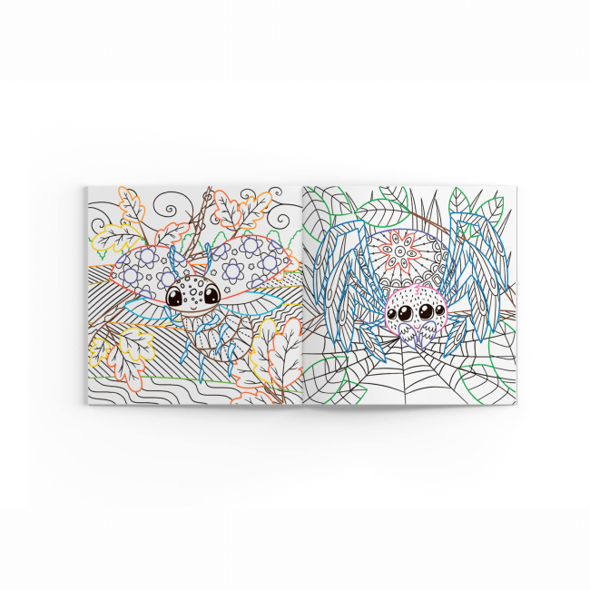 Товары для рисования - Раскраска Crystal Book Насекомые (9786175470602)#3