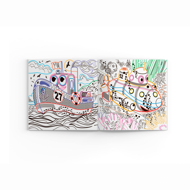 Товари для малювання - Розмальовка Crystal Book Кораблі (9786175470688)#3