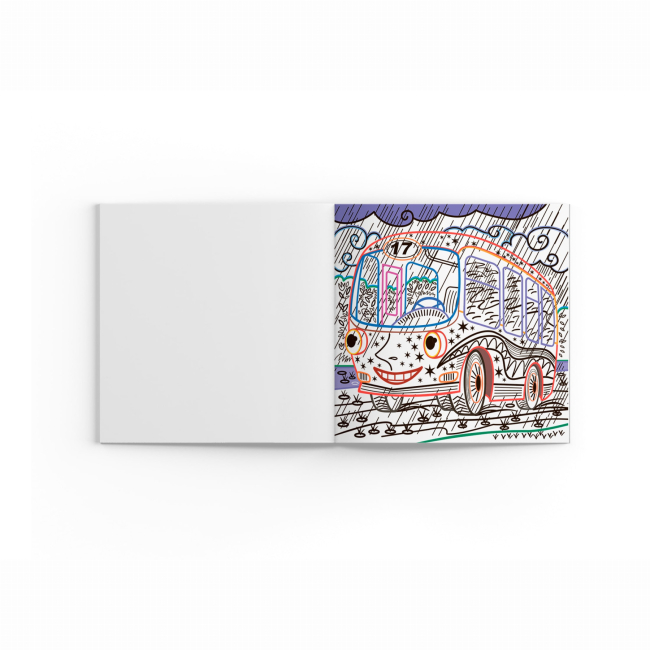 Товари для малювання - Розмальовка Crystal Book Міський транспорт (9786175470640)#2