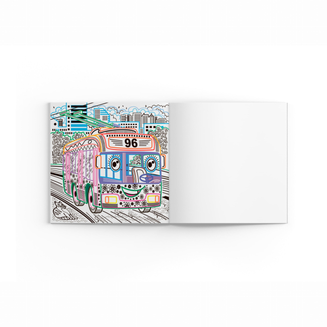 Товари для малювання - Розмальовка Crystal Book Міський транспорт (9786175470640)#4