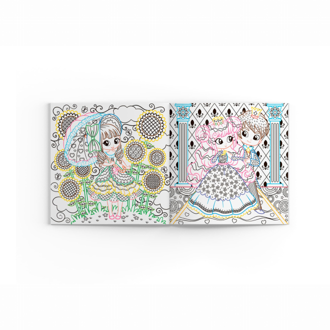 Товари для малювання - Розмальовка Crystal Book Принцеси (9786175470725)#3