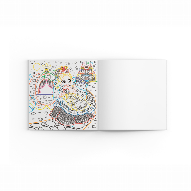 Товари для малювання - Розмальовка Crystal Book Принцеси (9786175470725)#4