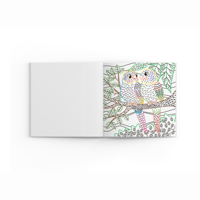 Товари для малювання - Розмальовка Crystal Book Птахи (9786175470589)#2