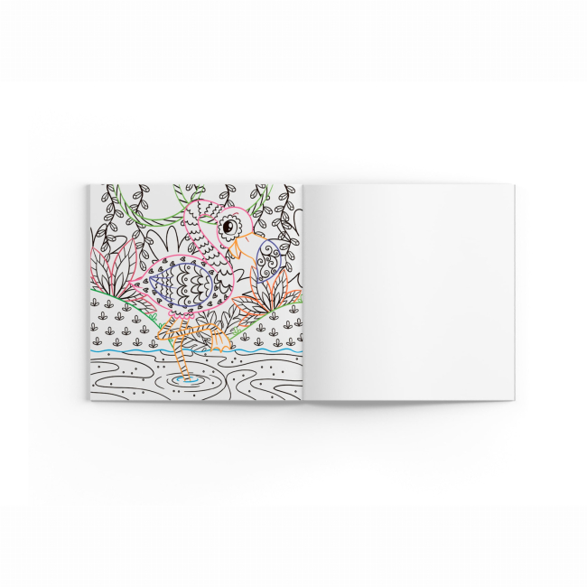 Товари для малювання - Розмальовка Crystal Book Птахи (9786175470589)#4