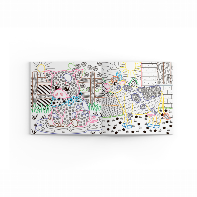 Товари для малювання - Розмальовка Crystal Book Свійські тварини (9786175470565)#3