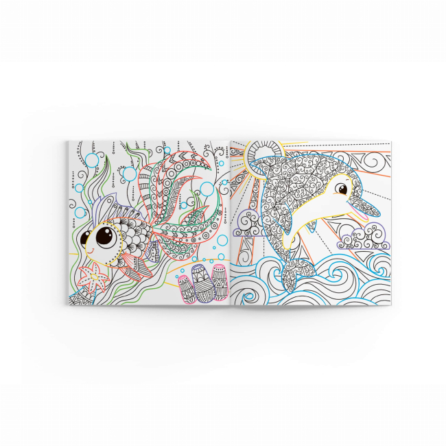 Товары для рисования - Раскраска Crystal Book В море (9786175470626)#3