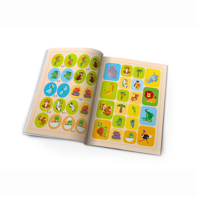 Розмальовки та актівітібуки (2-6 років) - Книжка «Школа креативного дозвілля. Африка. 40 наліпок» (9786175472804)#4