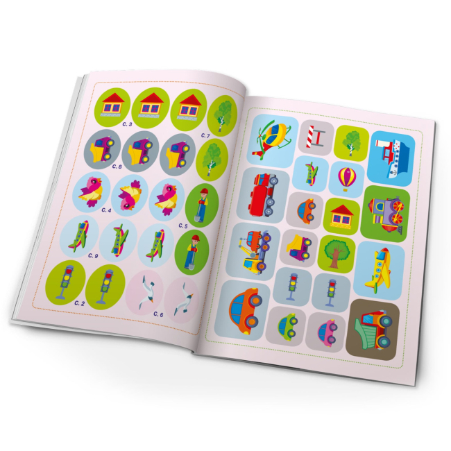 Розмальовки та актівітібуки (2-6 років) - Книжка «Школа креативного дозвілля. Транспорт. 40 наліпок»  (9786175472927)#4