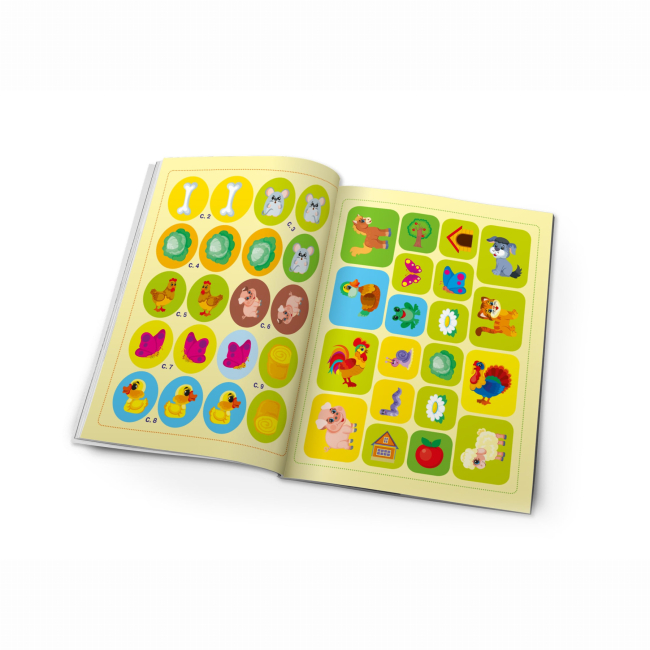 Розмальовки та актівітібуки (2-6 років) - Книжка «Школа креативного дозвілля. Ферма. 40 наліпок» (9786175472941)#4